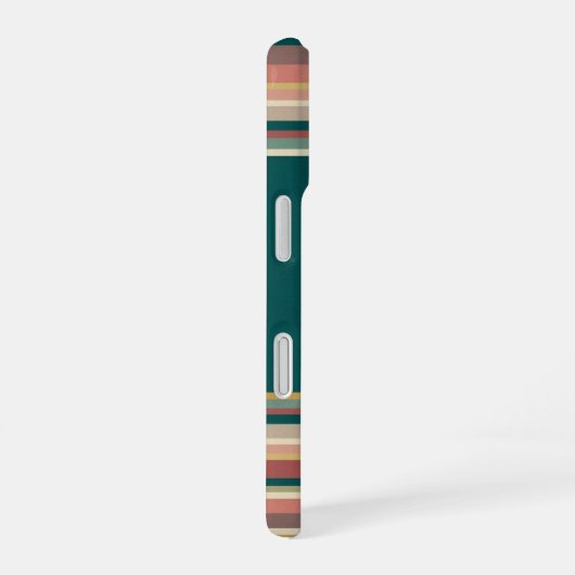 Bold Center Retro Stripe iPhone 16ケース (右側面)