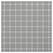 Bold Charcoal & White Check with Gray Accents ファブリック (見本)