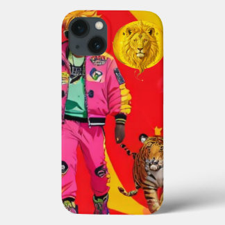 Bold Charisma Tiger Phone Case – Vibrant Dopamine  iPhone 13ケース