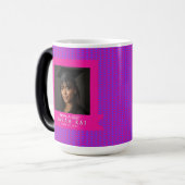 Bold Chevron Print College Grad モーフィングマグカップ (正面左)