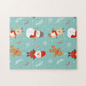 Bold Christmas Aesthetic- Bright, Merry Holiday  ジグソーパズル (横)