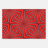 Bold Circus Starburst Background ラッピングペーパーシート (正面3)