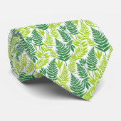 Bold Citrus Green Statement Botanical Fern Pattern ネクタイ (ロール)