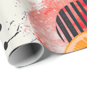 Bold Citrus Slice Stripes (6) ラッピングペーパー (ロールコーナー)