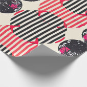 Bold Citrus Slice Stripes (7) ラッピングペーパー (角)