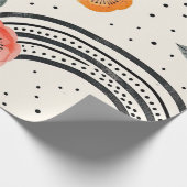 Bold Citrus Slice Stripes (9) ラッピングペーパー (角)