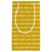 Bold Class of 2026 Graduation Pattern スモールペーパーバッグ (正面)