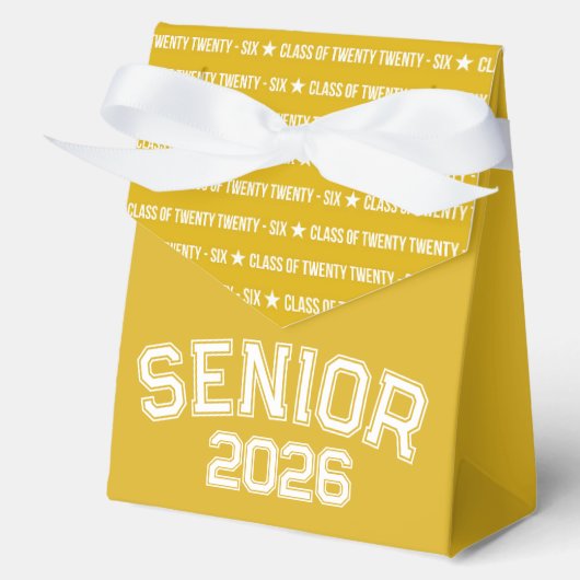 Bold Class of 2026 Graduation Pattern フェイバーボックス (正面)