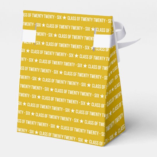 Bold Class of 2026 Graduation Pattern フェイバーボックス (裏面サイド)