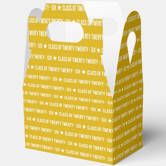 Bold Class of 2026 Graduation Pattern フェイバーボックス (見開き)