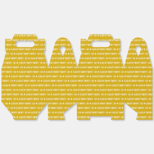 Bold Class of 2026 Graduation Pattern フェイバーボックス (見開き)