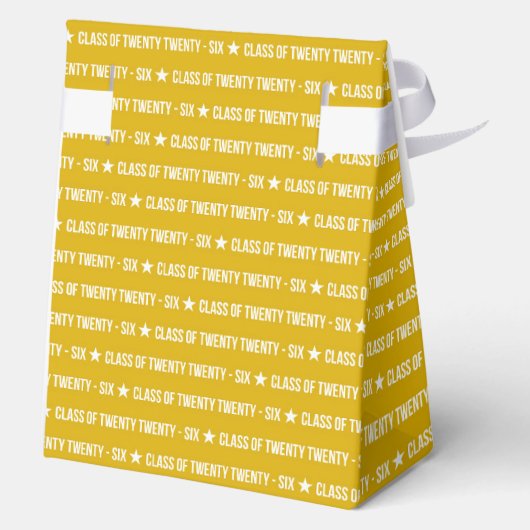 Bold Class of 2026 Graduation Pattern フェイバーボックス (裏面)
