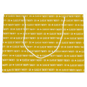 Bold Class of 2026 Graduation Pattern ラージペーパーバッグ (正面)