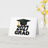 Bold Class of 2027 Graduation カード (黄色い花)