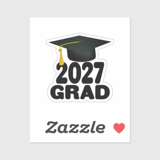 Bold Class of 2027 Graduation シール (シート)