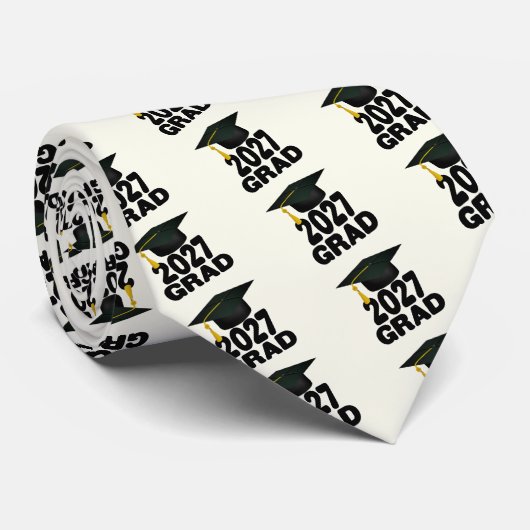 Bold Class of 2027 Graduation ネクタイ (ロール)