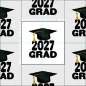 Bold Class of 2027 Graduation ファブリック (タイル)