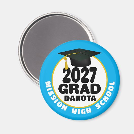 Bold Class of 2027 Graduation マグネット (正面/裏面)