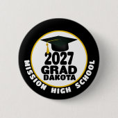 Bold Class of 2027 Graduation 缶バッジ (正面)