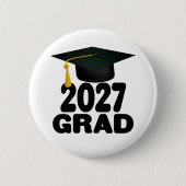 Bold Class of 2027 Graduation 缶バッジ (正面)
