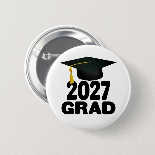 Bold Class of 2027 Graduation 缶バッジ (正面&裏面)