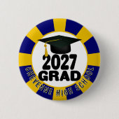 Bold Class of 2027 Graduation 缶バッジ (正面)