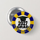 Bold Class of 2027 Graduation 缶バッジ (正面&裏面)