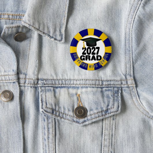 Bold Class of 2027 Graduation 缶バッジ (インサイチュ)