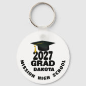 Bold Class of 2027 Photo Graduation キーホルダー (正面)