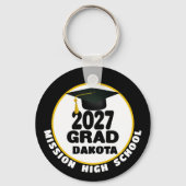 Bold Class of 2027 Photo Graduation キーホルダー (正面)