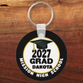 Bold Class of 2027 Photo Graduation キーホルダー (正面)
