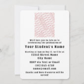 Bold Class of 2027 Photo Graduation 招待状 (裏面)