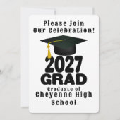 Bold Class of 2027 Photo Graduation 招待状 (正面)