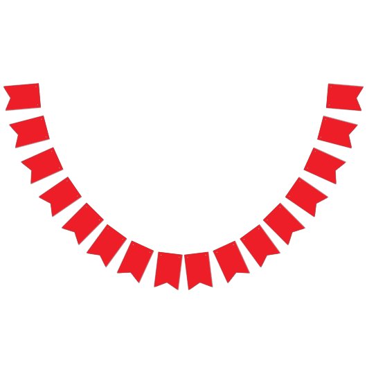 Bold Classic Red Background – Wedding Design バンティングフラッグ (全)