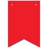 Bold Classic Red Background – Wedding Design バンティングフラッグ (第3の旗)