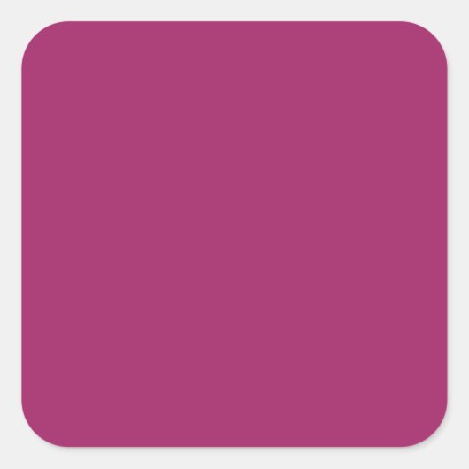 Bold Color Block Wedding Invite – Magenta スクエアシール (正面)