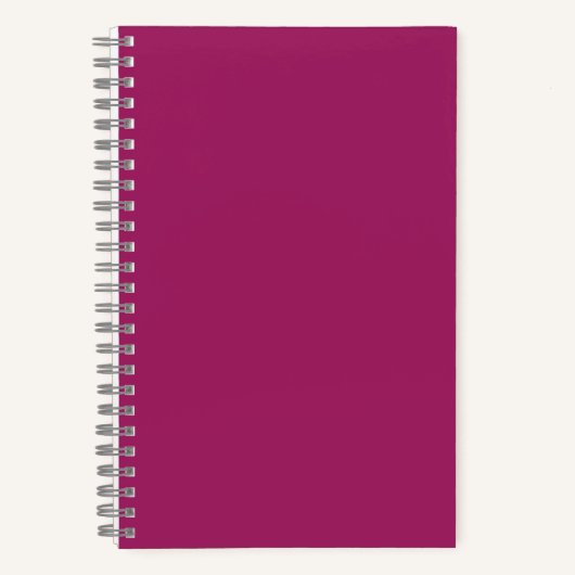 Bold Color Block Wedding Invite – Magenta ノートブック (正面)