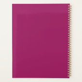 Bold Color Block Wedding Invite – Magenta プランナー手帳 (裏面)