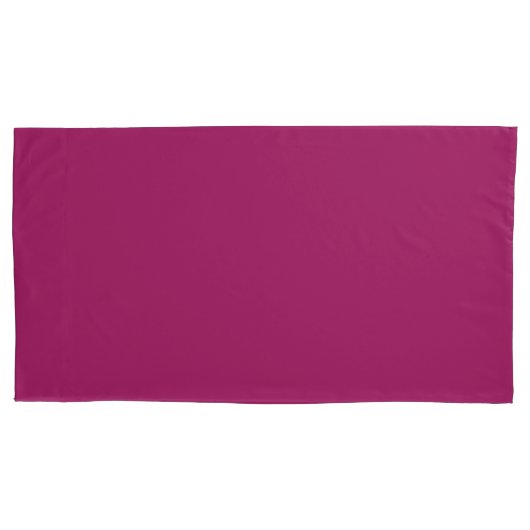 Bold Color Block Wedding Invite – Magenta 枕カバー (正面左)