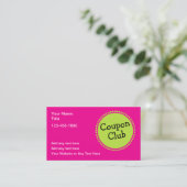Bold Color Coupon Club Business Cards 名刺 (スタンド正面)