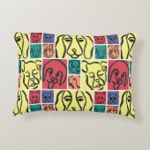 Bold Color Dog Faces アクセントクッション (裏面)