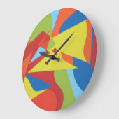 Bold Color Splash Toucan Wall Clock ラージ壁時計 (傾斜)