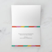 Bold Colorful Merry Christmas Photo  シーズンカード (内部)