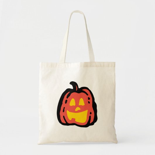 Bold Colorful Minimalist Halloween Tote Bag トートバッグ (正面)