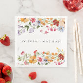Bold Colorful Watercolor Wildflowers Wedding (インサイチュ)