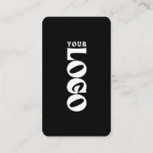 Bold Connect With Us QR Code Logo Social Media  名刺 (裏面)