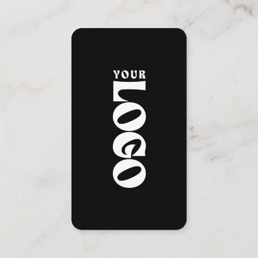 Bold Connect With Us QR Code Logo Social Media  名刺 (裏面)