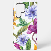Bold country flower pattern - large samsung galaxyケース (裏面)