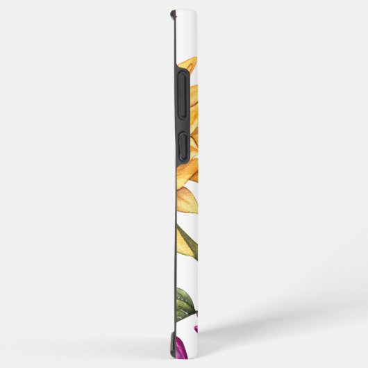 Bold country flower pattern - large  samsung galaxyケース (右側面)