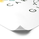 Bold Country Sunflower | Cards and Gifts Sign ポスター (角)